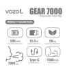 Vozol Gear 7000 Disposable Lychee Guava Watermelon